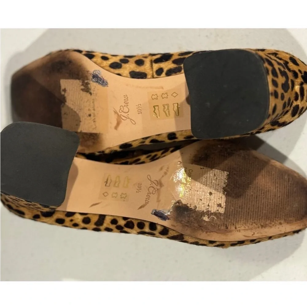 JCrew leopard print heels 10.5 ladies - Picture 8 of 8